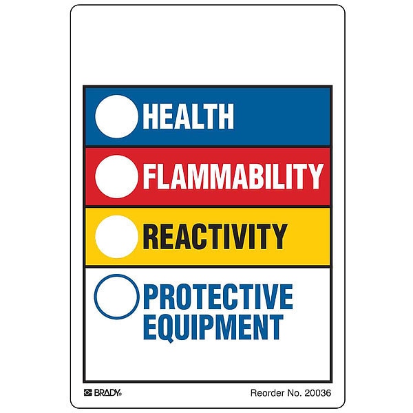 HMIG Label, 5-7/8 In. H, 4 In. W, PK100