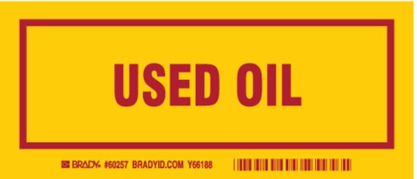 Container Label, 7 In. W, 3 In. H, PK25