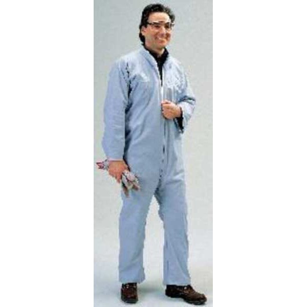 Flame Resistant Coverall, Sky Blue, Pyrolon Plus, 2XL