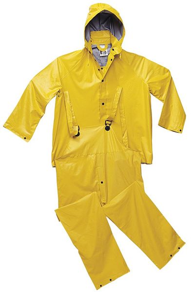 Drawstring Hood, Poly Ctd Nylon, Yellow