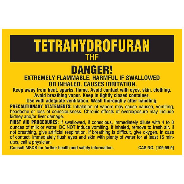 Label, 3 1/2 in Height, 5 in Width