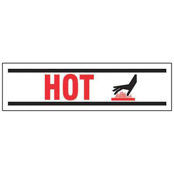 Hazardous Warning Label, 3 1/2 in Height, 10 in English