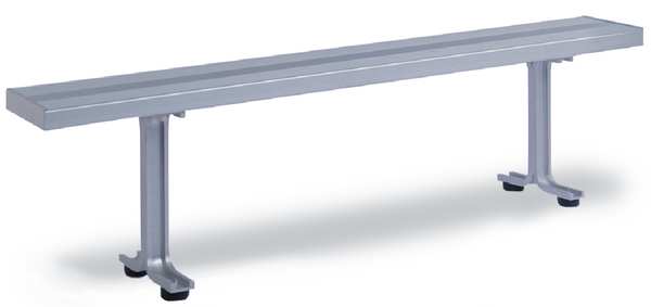 Locker Room Bench, 3 Pedestals, 10 Ft
