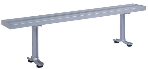 Locker Room Bench, 8 Ft, 2 Pedestals