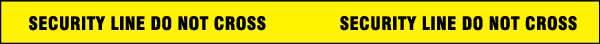 Barricade Tape, Yellow/Black, 1000ft x 3In