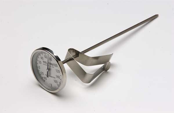 Bimetal Thermom, 2 In Dial, -40 to 160F
