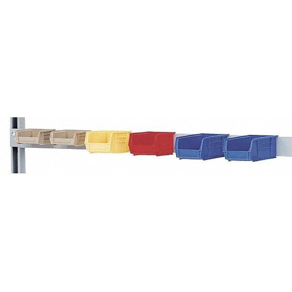 Bin Rail, 60 W x 1/1/2002 D x 30 H, Gray