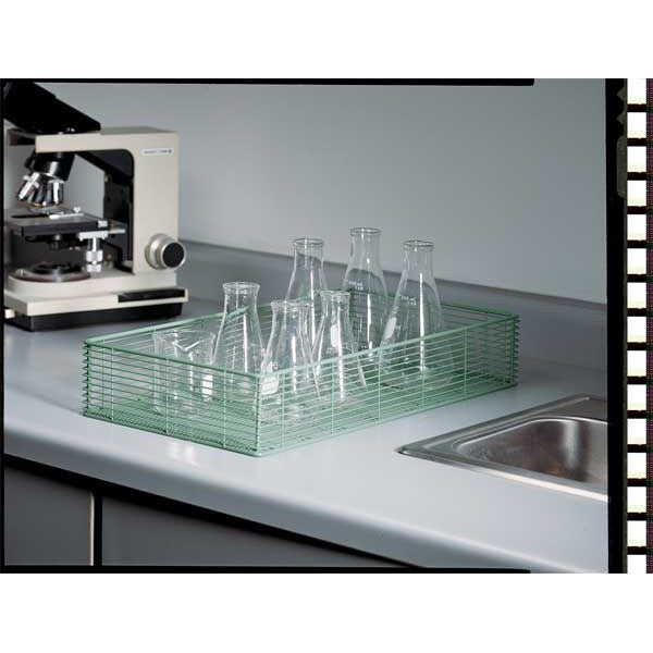 LABORATORY BASKET 3.5X6X14 COATED STEEL