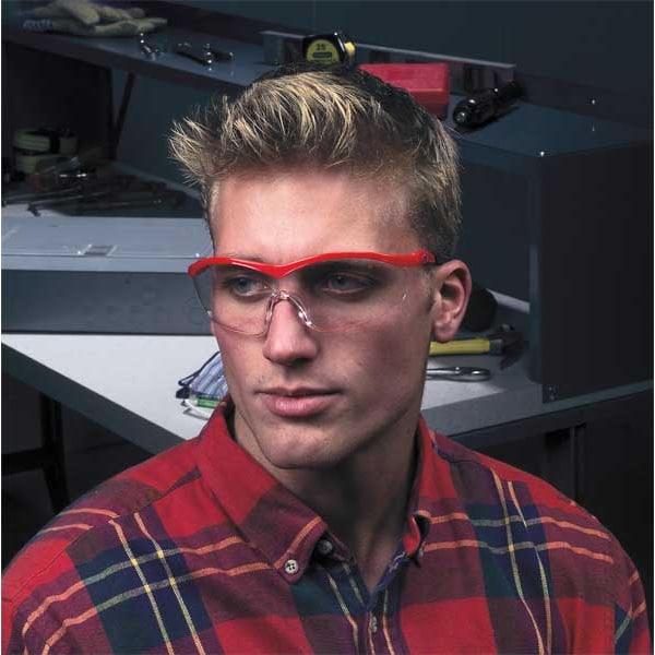 Safety Glasses, Wraparound Shade 5.0 Polycarbonate Lens, Scratch-Resistant