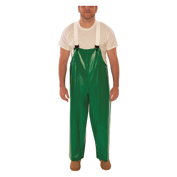 Safeyflex Flame Resistant Rain Overall, Green, 2XL
