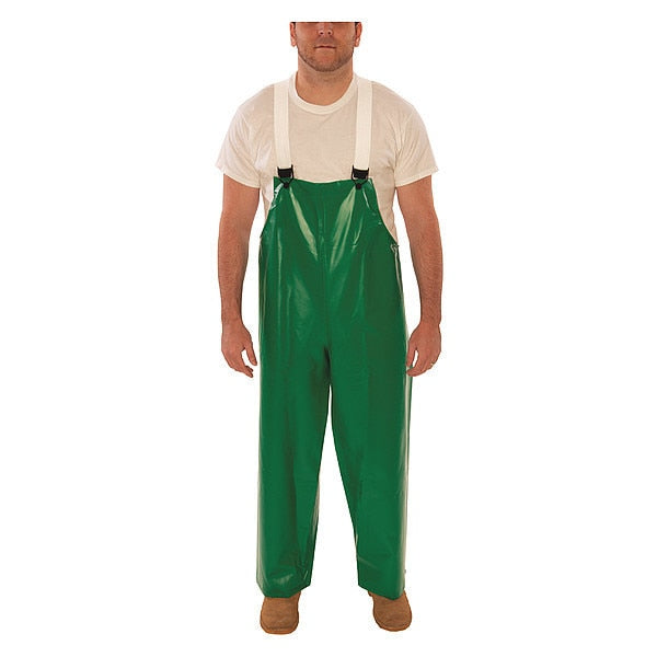 Safeyflex Flame Resistant Rain Overall, Green, 3XL
