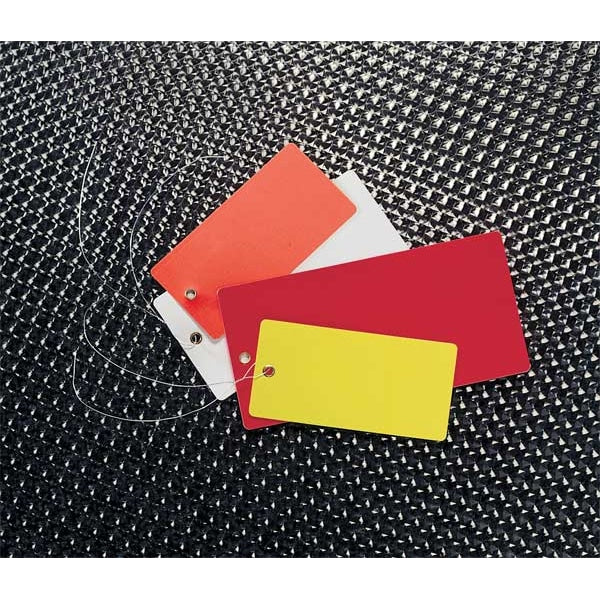 Blank Tag, 6-1/4 x 3-1/8 In, R, Vinyl, PK25