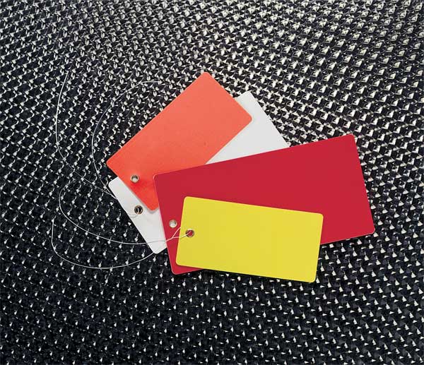 Blank Tag, 3-3/4 x 1-7/8 In, Sil, PK25