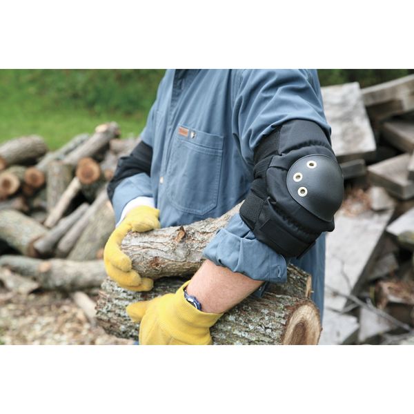 Elbow Pads, Hard, Nylon, Foam, Univ, PR
