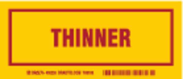 Container Label, 3 In. H, 7 In. W, PK25