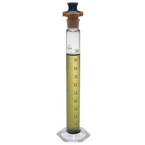 Graduated Cylinder, 1000mL, Glass, Clr, PK4