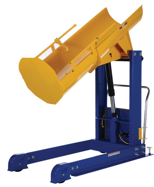 Drum Dumper, 48 In H, 750 lb.Cap