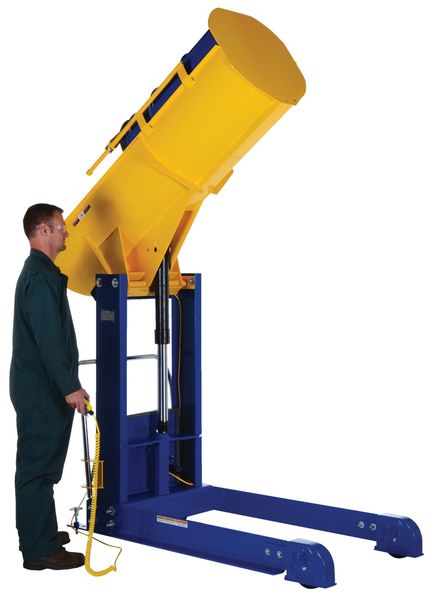 Drum Dumper, 48 In H, 750 lb.Cap