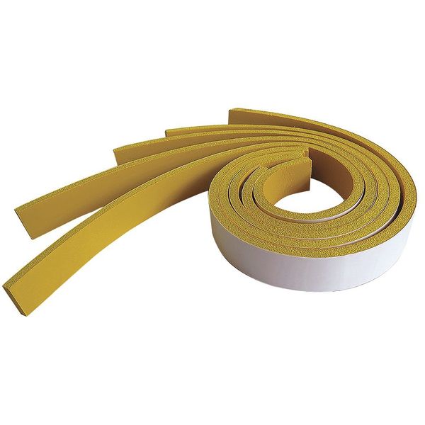 Adhesive Foam Strip, Yellow, 2 In, PK5