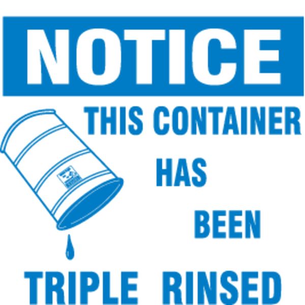 Drum Label, Paper, 6 In. H, 6 In. W, PK100