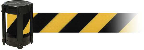 Replacement Belt Cassette, 7 1/2 ft L, Black/Yellow Belt, Black Case