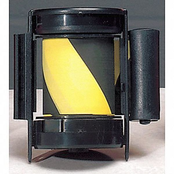 Replacement Belt Cassette, 7 1/2 ft L, Black/Yellow Belt, Black Case