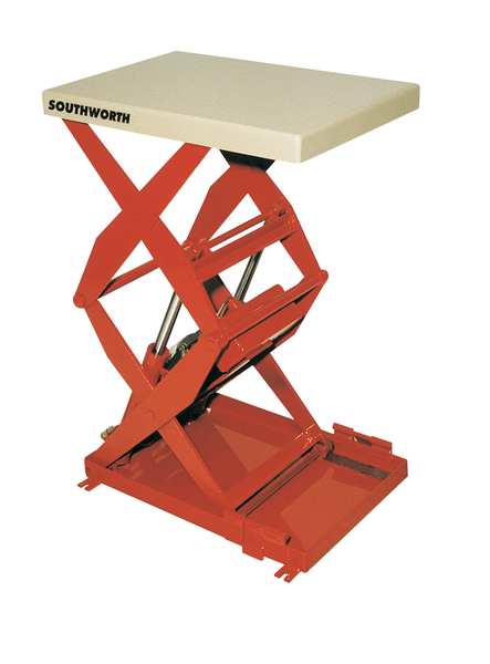 Scissor Lift Table, 500 lb. Cap, 115V, 12
