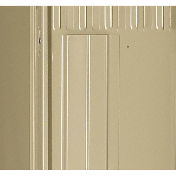 Wardrobe Locker, 12 in W, 18 in D, 78 in H, (1) Wide, (2) Openings, Sand
