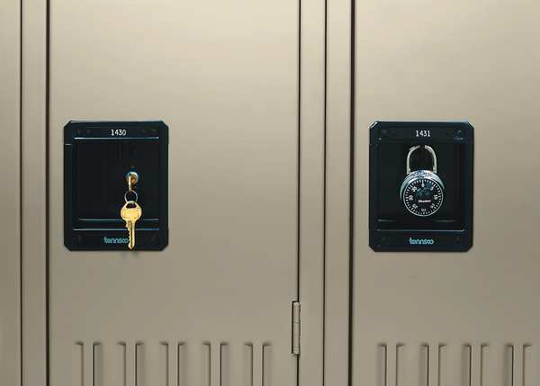 Wardrobe Locker, 12 in W, 18 in D, 78 in H, (1) Wide, (2) Openings, Sand