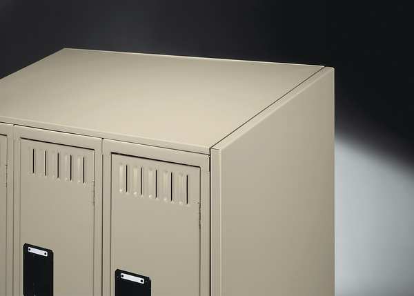 Wardrobe Locker, 12 in W, 18 in D, 78 in H, (1) Wide, (2) Openings, Sand