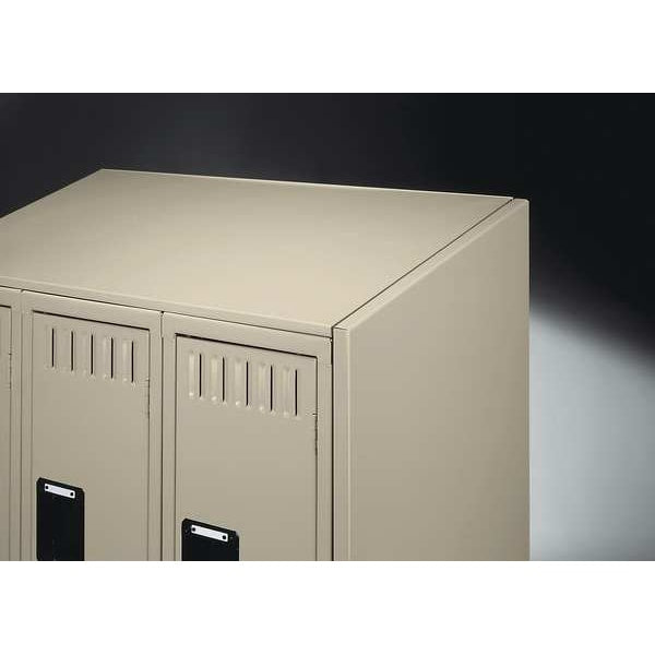 Wardrobe Locker, 36 in W, 15 in D, 78 in H, (1) Tier, (3) Wide, Gray