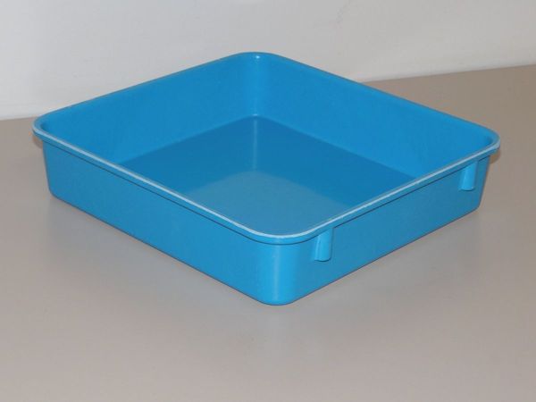 Nesting Container, Blue, Fiberglass Reinforced Composite, 12 3/8 in L, 9 3/4 in W, 2 1/8 in H
