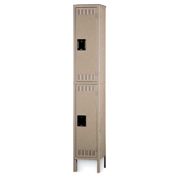 Wardrobe Locker, 12 in W, 12 in D, 12 in H, (2) Tier, (3) Wide, Gray