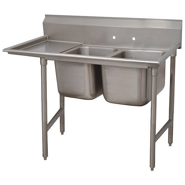 Floor Mount Scullery Sink, Stainless Steel Bowl Size 16