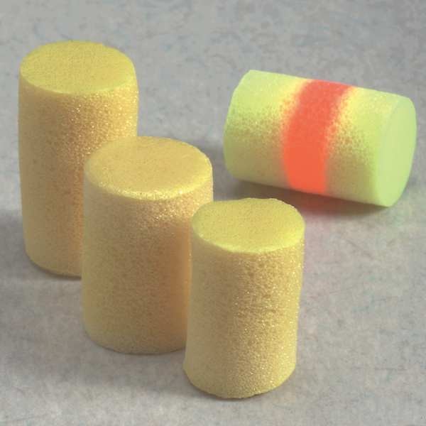 Disposable Corded Ear Plugs, Cylinder Shape, 33 dB, 200 Pairs, Yellow