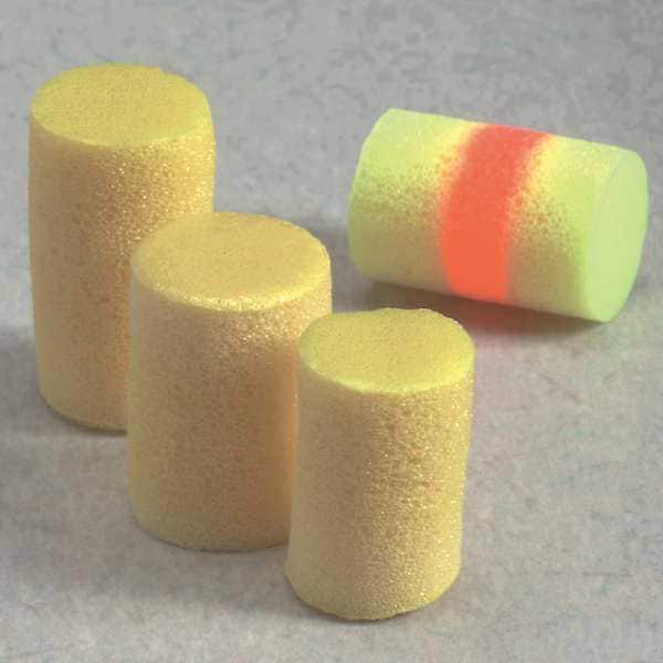 Disposable Corded Ear Plugs, Cylinder Shape, 29 dB, 200 Pairs, Yellow
