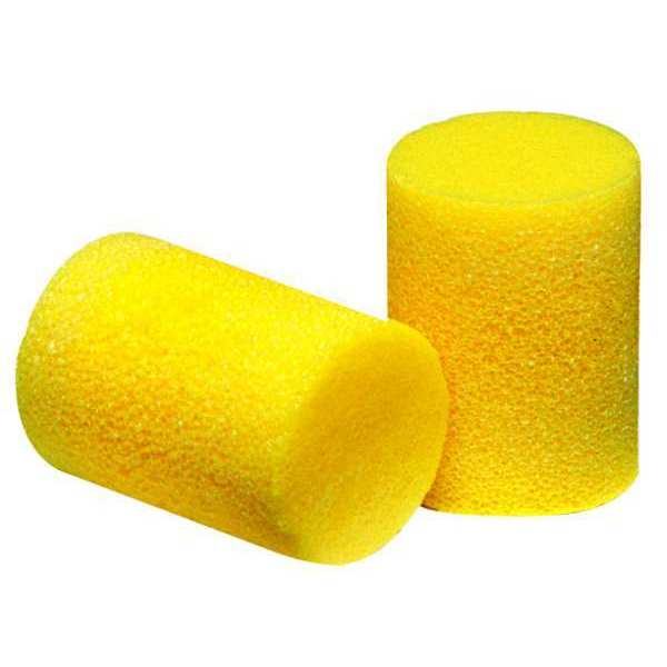 Disposable Uncorded Ear Plugs, Cylinder Shape, 33 dB, 200 Pairs