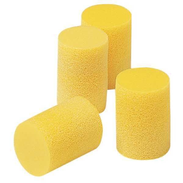 Disposable Corded Ear Plugs, Cylinder Shape, 33 dB, 200 Pairs, Yellow