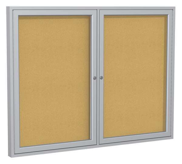 Enclosed Cork Bulletin Board 60x48