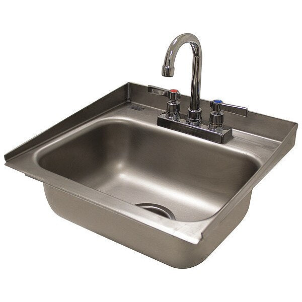 Drop-In Sink, Drop-In Mount, 2 Hole, Stainless steel Finish