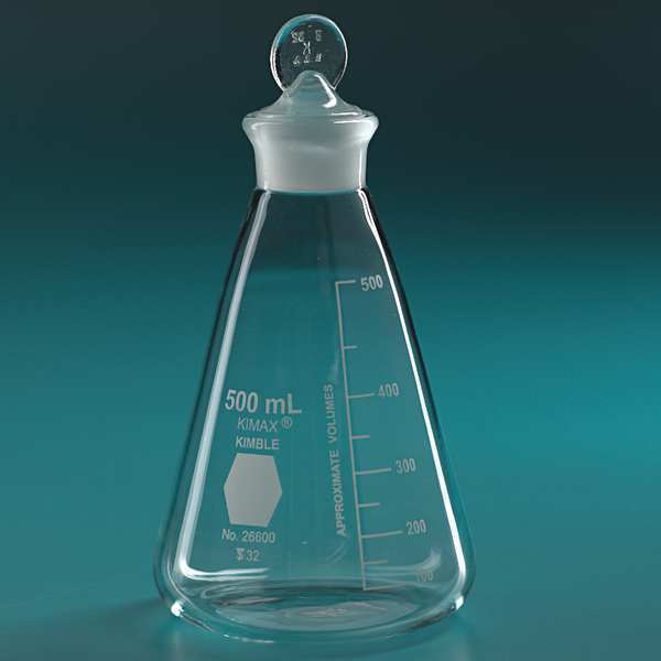 Erlenmeyer Flask, Pennyhead Stopper, PK12