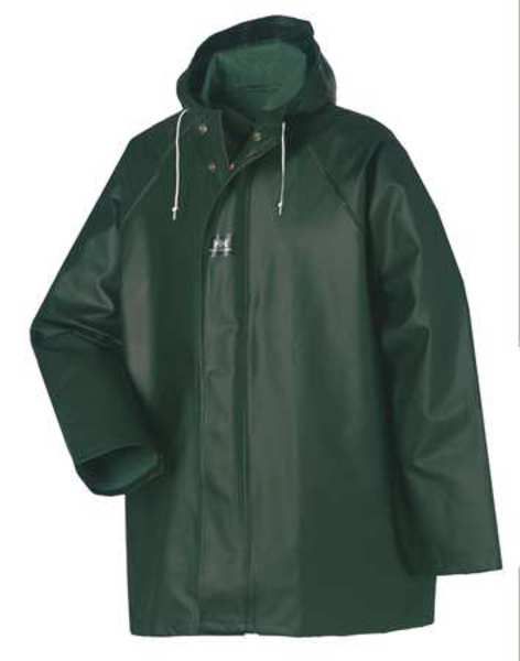 Rain Jacket with Hood, Green, S