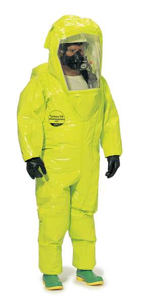 Hooded Tychem(R) TK, Yellow, Boots, M, PK2