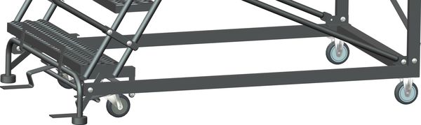 Roll Work Platform, Steel, Single, 30 In.H