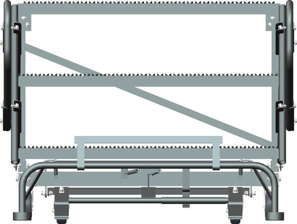 Roll Work Platform, Steel, Single, 30 In.H