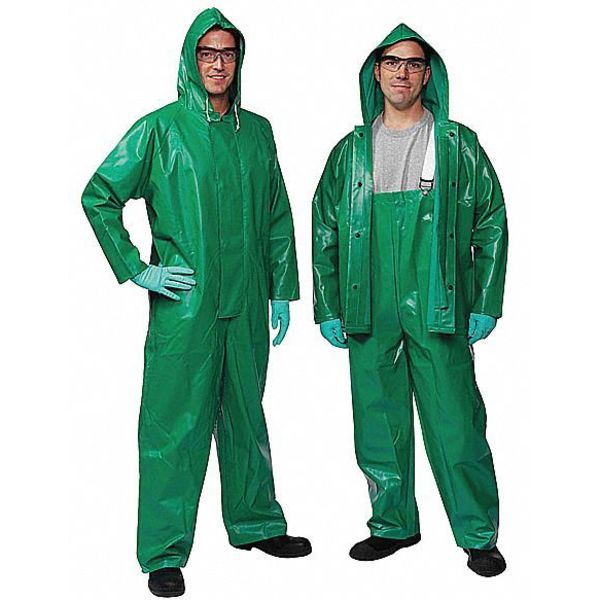 Safetyflex FR Coverall Rain Suit, Green, XL