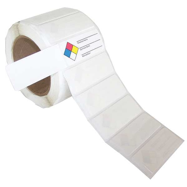 NFR Self-Laminating Label, 1-1/8 H, PK500