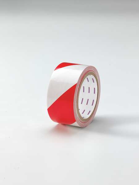 Hazard Marking Tape, Roll, 1In W, 180 ft. L