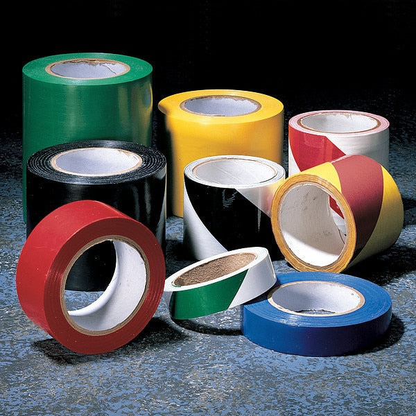 Hazard Marking Tape, Roll, 4In W, 180 ft. L