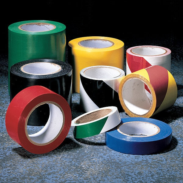 Hazard Marking Tape, Roll, 2In W, 180 ft. L